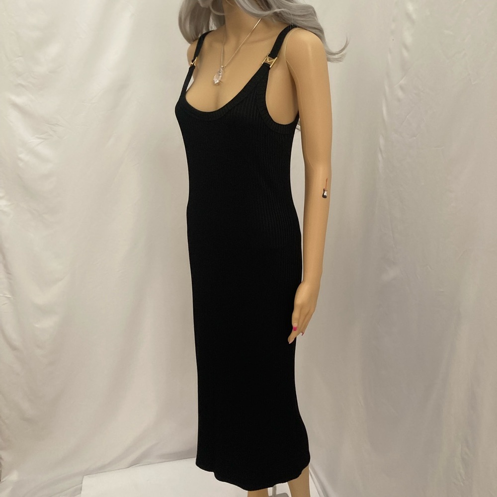 Michael Kors Black Ribbed Dress